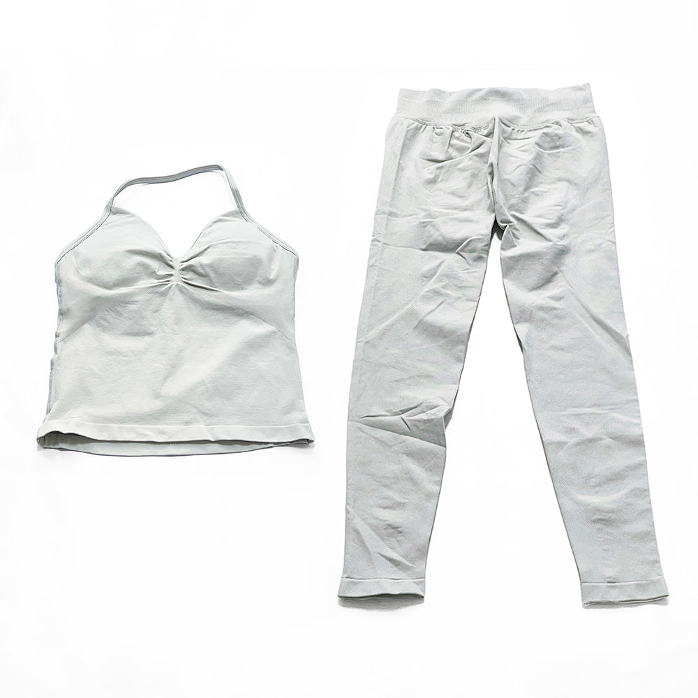 Impact Longline Strappy Top & Legging 2 Pieces Set