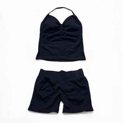 Impact Longline Strappy Top & Short 2 Pieces Set